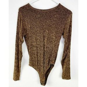 G Wheels Cheetah Long Sleeve One Piece Bodysuit M